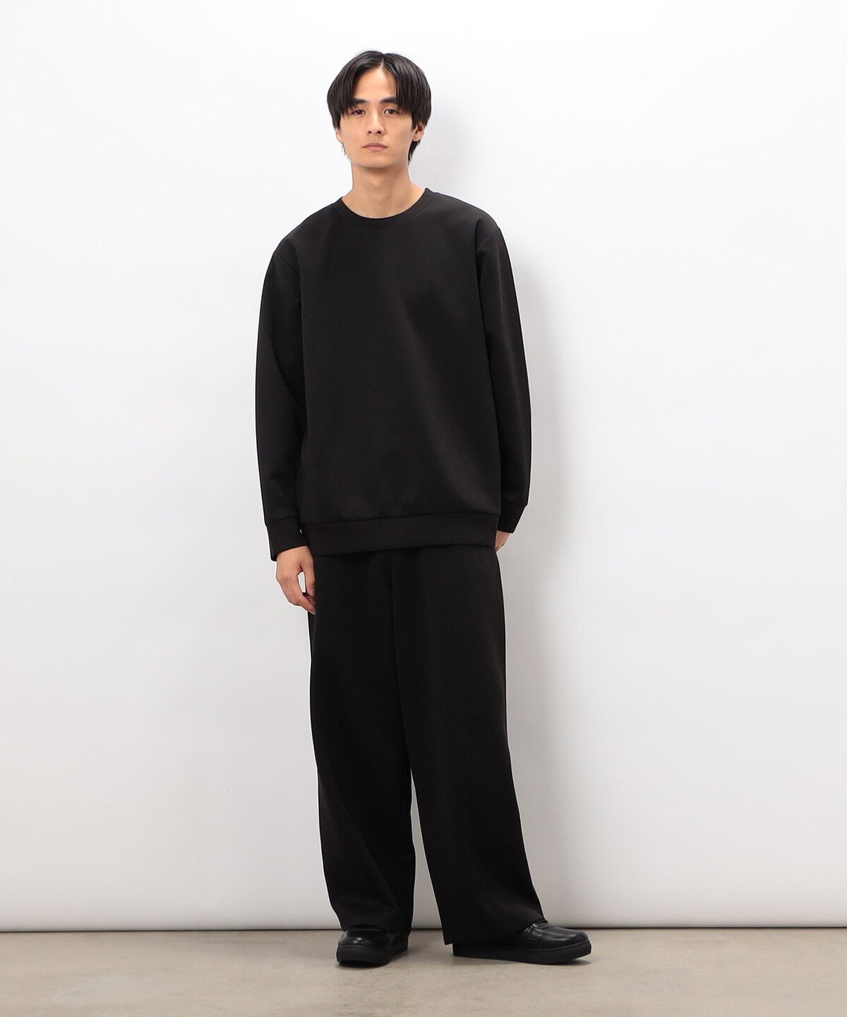 ダンボールニット イージーバレルパンツ コムサイズム パンツ その他のパンツ ブラック