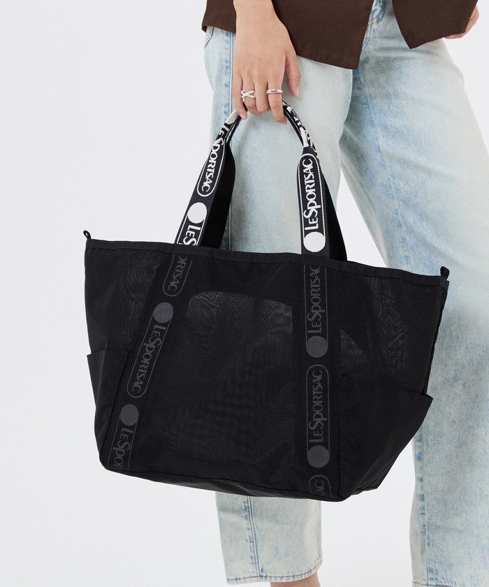 【公式】レスポートサック 2Way A4 メッシュ トートバッグ 1043LD93 LeSportsac レスポートサック バッグ トートバッグ ブラック