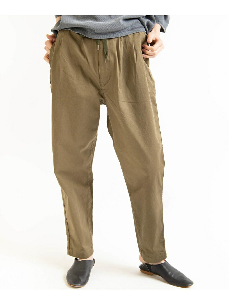 【SALE／50%OFF】RNA-N R3769 ストレッチチノタックテーパードパンツ アールエヌエーエヌ パンツ/ジーンズ フルレングス カーキ ブラック ベージュ【送料無料】