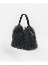 Medelu Medelu/mocomoco eco fur shoulder bag メドック アーカイブ バッグ ショルダーバッグ グレー ブラック【送料無料】