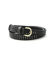 【SALE/20%OFF】realize select SELECT BRAND/(U)【Bk】レザーメッシュベルト レアリゼ ファッション雑貨 ベルト ブラッ...