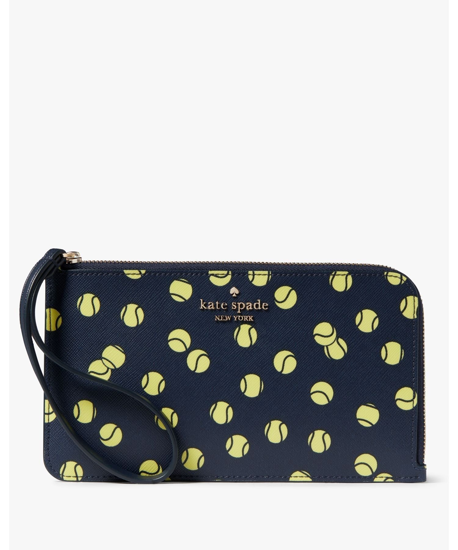 ケイトスペード ポーチ（レディース） 【SALE／50%OFF】kate spade new york ルーシー テニス トス プリント ミディアム L-ジップ リスレット ケイトスペードニューヨーク 財布・ポーチ・ケース ポーチ【送料無料】