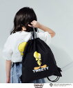 LOWRYS FARM TWEETY_ナップサック ローリーズファーム バッグ リュック バックパック ブラック ホワイト