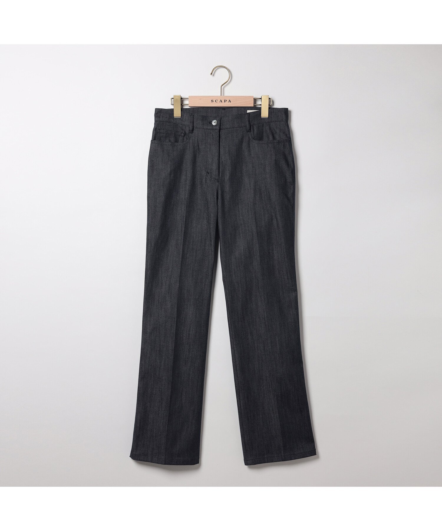 SCAPA ソフトシャンブレーパンツ スキャパ パンツ その他のパンツ ネイビー ベージュ