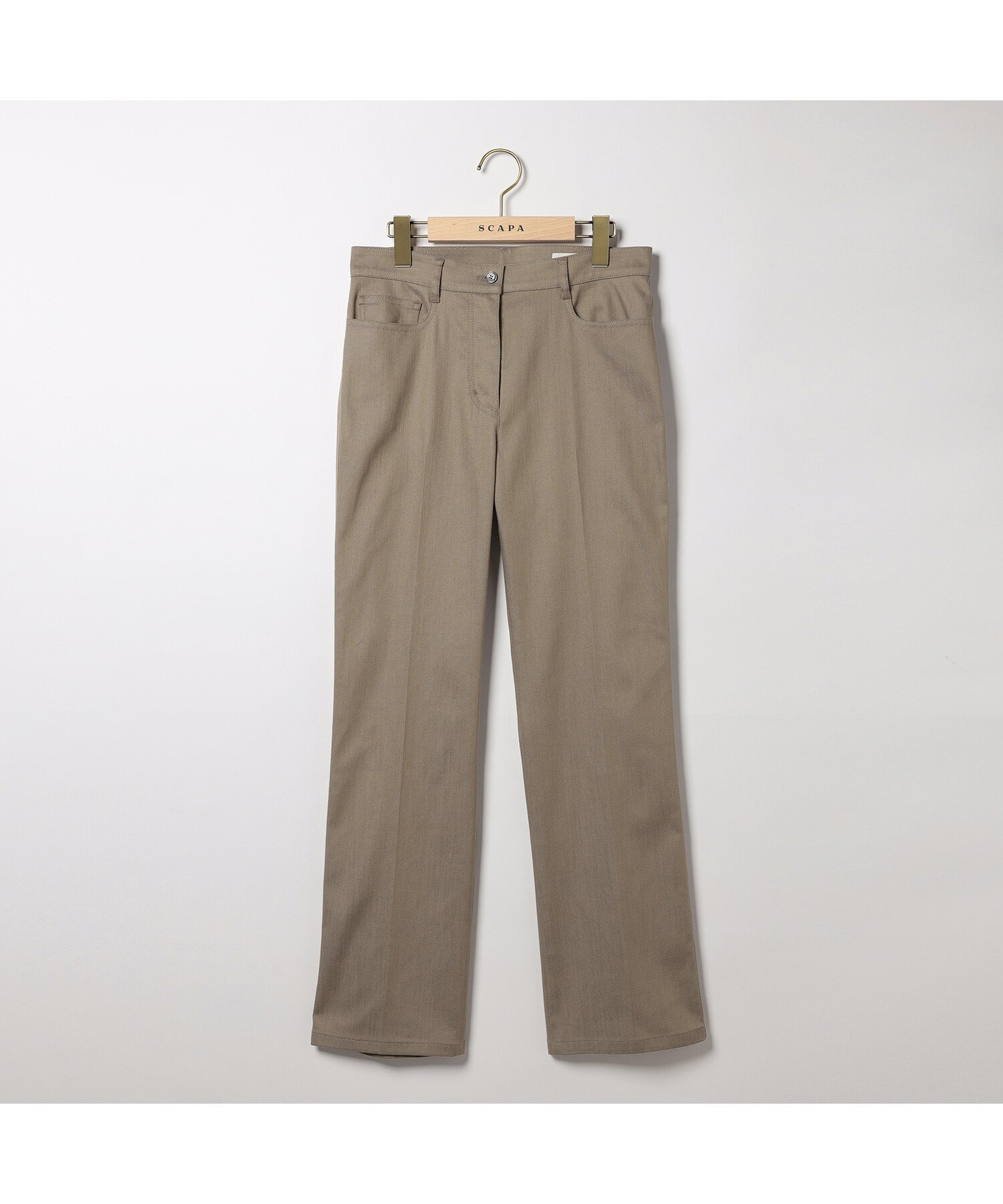 SCAPA ソフトシャンブレーパンツ スキャパ パンツ その他のパンツ ネイビー ベージュ