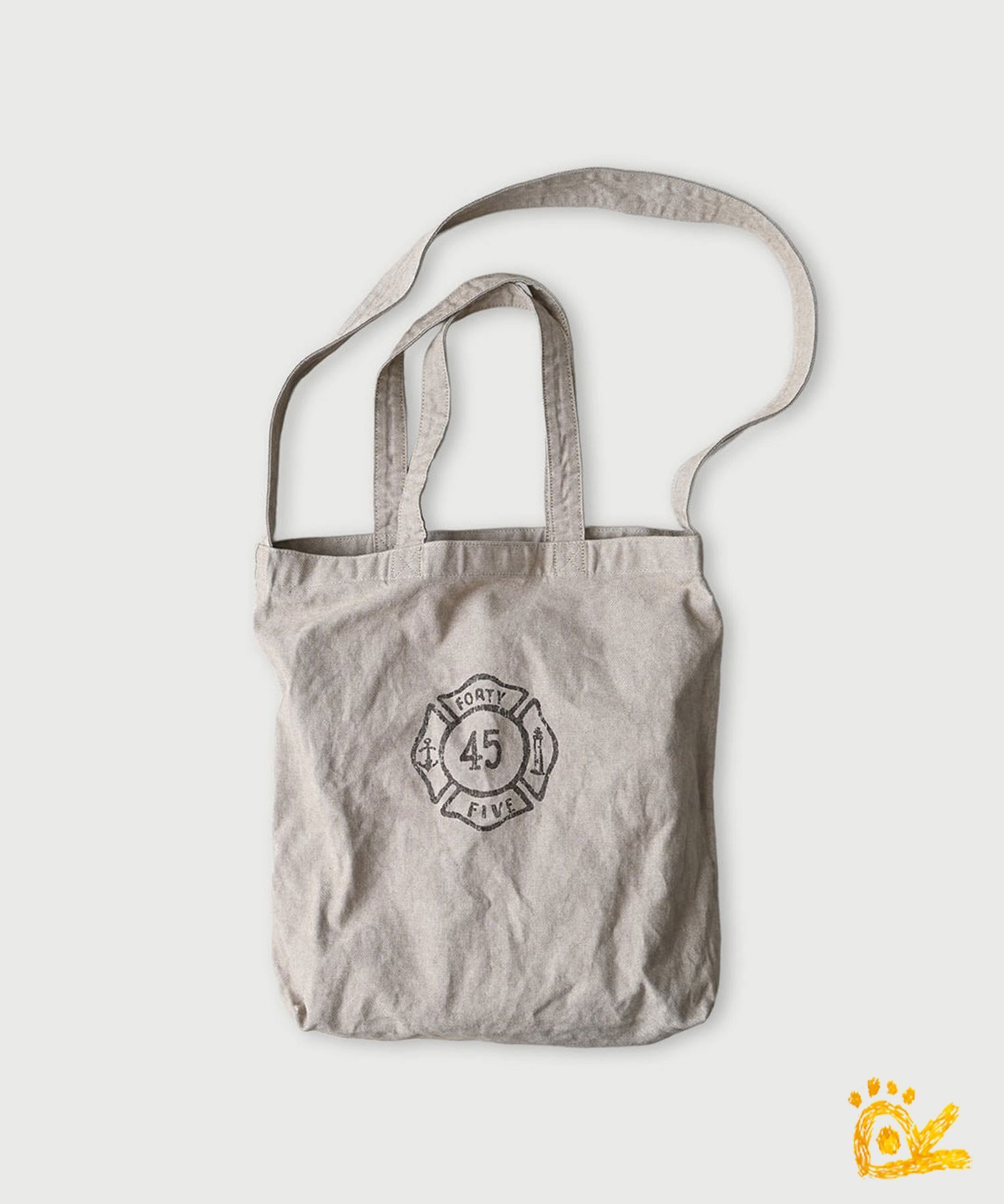 45R 【WEB限定】ONEONE 宝物の45星トート(中) フォーティファイブアール バッグ トートバッグ ベージュ グレー【送料無料】