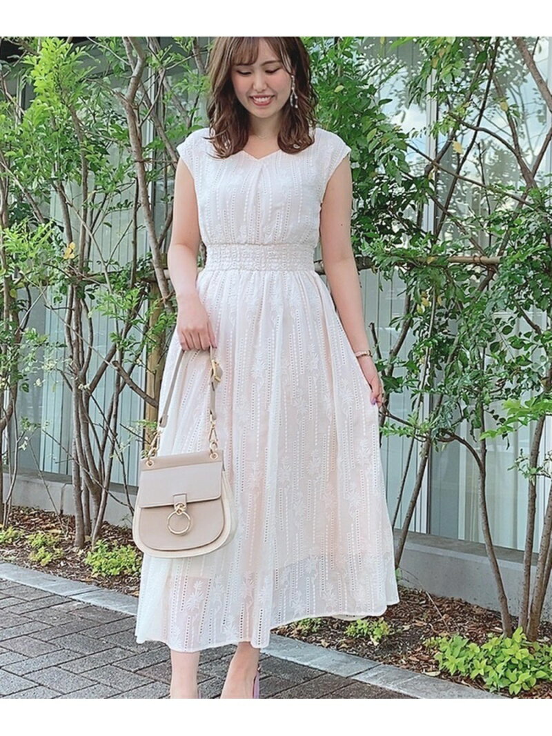 【SALE／70%OFF】Noela シフォンレースマキシOP ノエラ ワンピース・ドレス その他のワンピース・ドレス ホワイト ピンク パープル【送料無料】のサムネイル