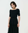 【SALE/50%OFF】GRACE CONTINENTAL リブカシュクールニットトップ グレースコンチネンタル トップス その他のトップス ホワイト ブラッ...