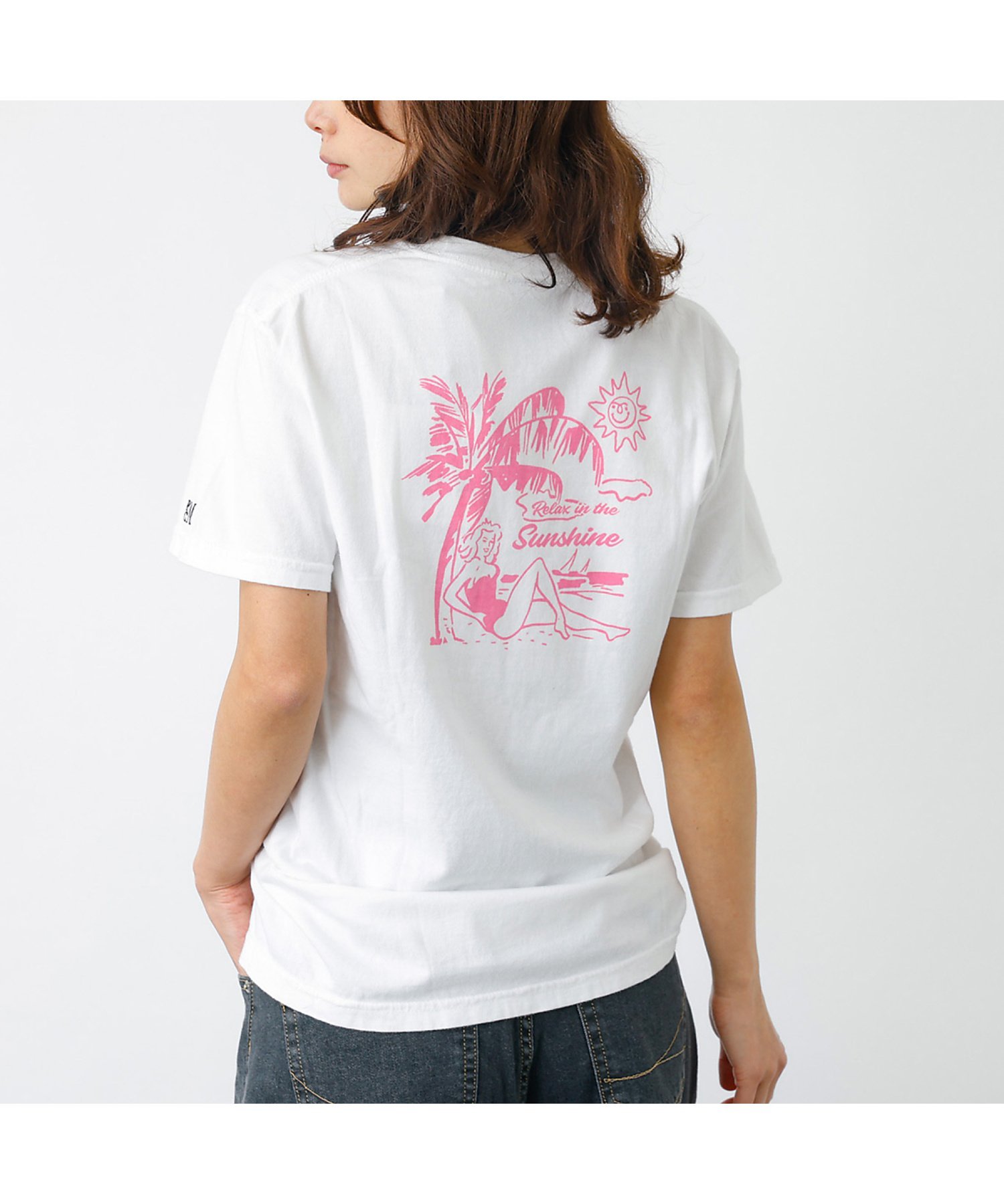 Rouge vif la cle 【PARROTT CANVAS/パロットキャンバス】グラフィックTシャツ デラン ルージュ・ヴィフ ラクレ トップス カットソー・Tシャツ ブルー ホワイト