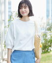 【SALE/10%OFF】Dessin 【360度可愛い・洗える】バックヘンリーカットソー(5分袖/XS~L) デッサン トップス カットソー・Tシャツ ブルー...