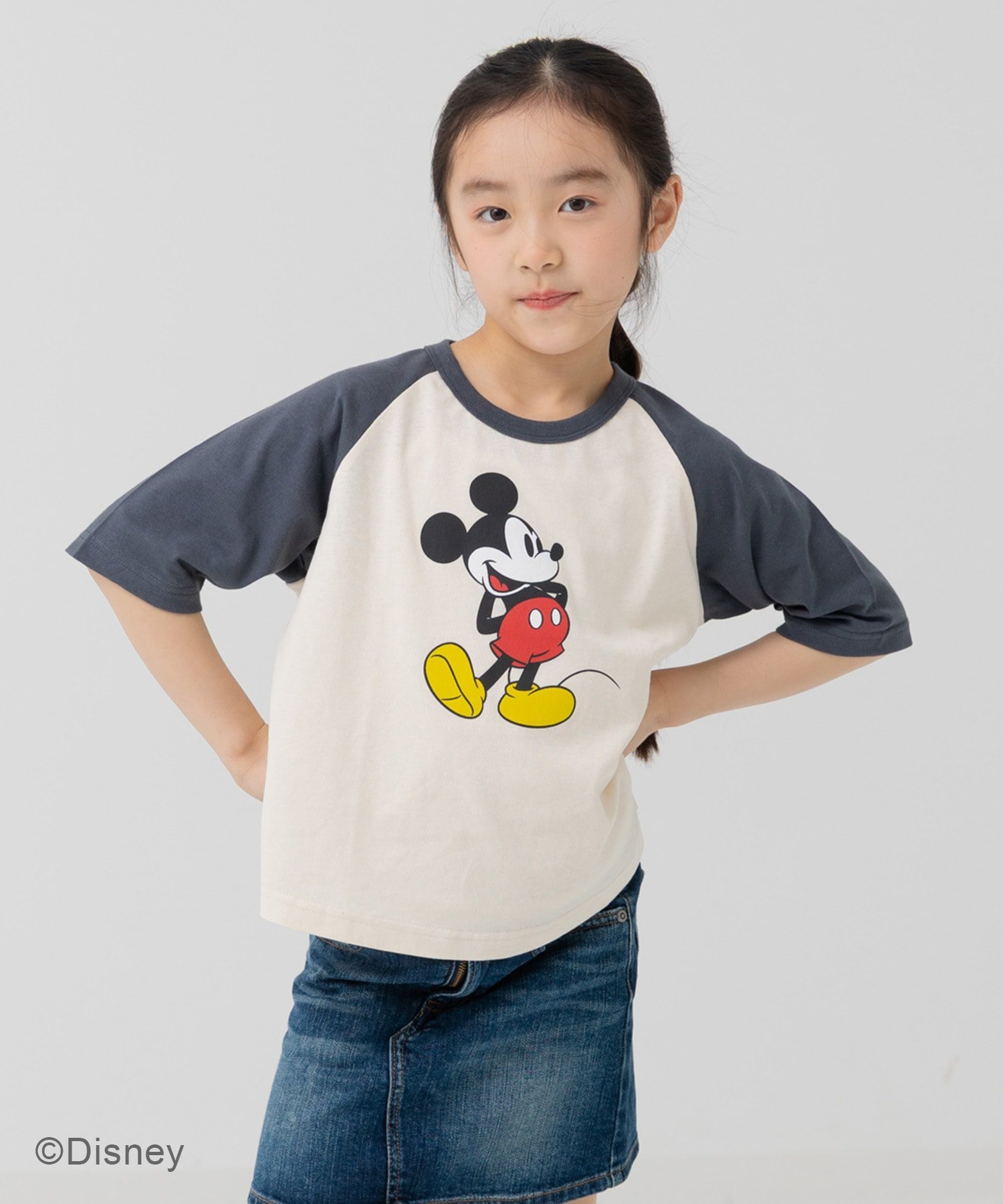 【SALE／43%OFF】Disney ＜ディズニー＞ミッキーマウス/ラグラン半袖Tシャツ チル...