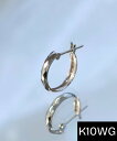JUPITER 【K10】ダイヤモンドカットフープピアス/片耳 シルバー ジュエルアディクト アクセサリー・腕時計 ピアス シルバー【送料無料】