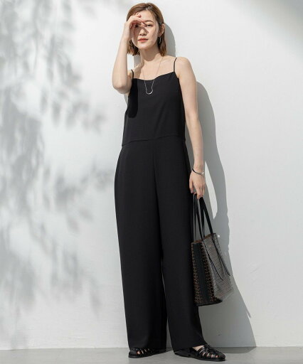 23区 L 【一部店舗限定/吸水速乾/UVカット/接触冷感/洗える】ストレッチジョーゼット オールインワン ニジュウサンク オールインワン・オーバーオール オーバーオール・サロペット ネイビー ベージュ ブラック【送料無料】 23区 L 【一部店舗限定/吸水速乾/UVカット/接触冷感/洗える】ストレッチジョーゼット オールインワン ニジュウサンク オールインワン・オーバーオール オーバーオール・サロペット ネイビー ベージュ ブラック【送料無料】