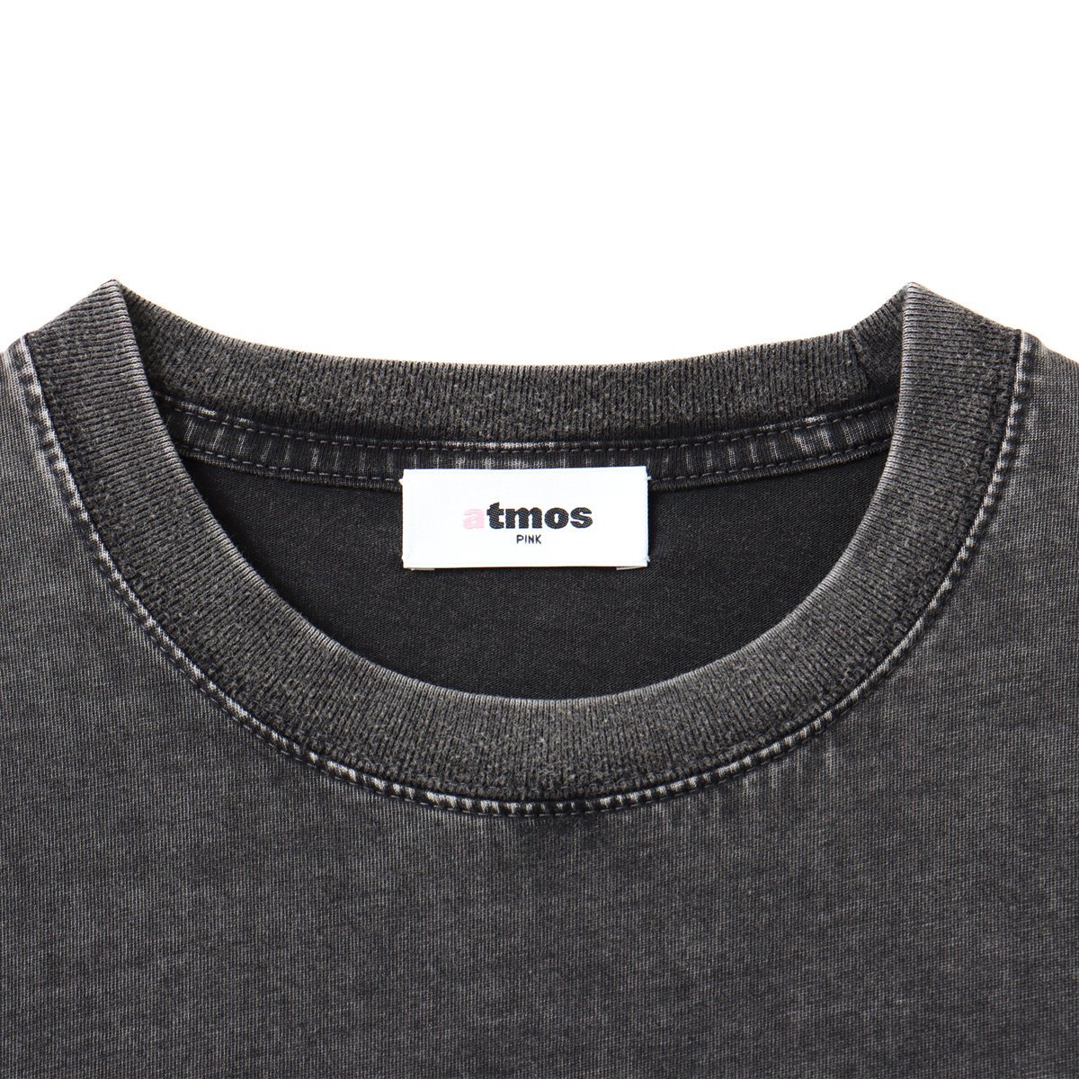 atmos pink atmos pink Bleached Finishing T-shirt BLACK アトモス トップス カットソー・Tシャツ ブラック