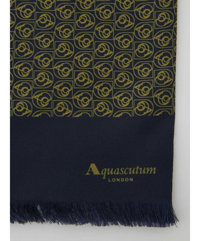 MEN AQ Logo Stole アクアスキュータム ファッション雑貨 マフラー・ストール・ネックウォーマー カーキグリーン
