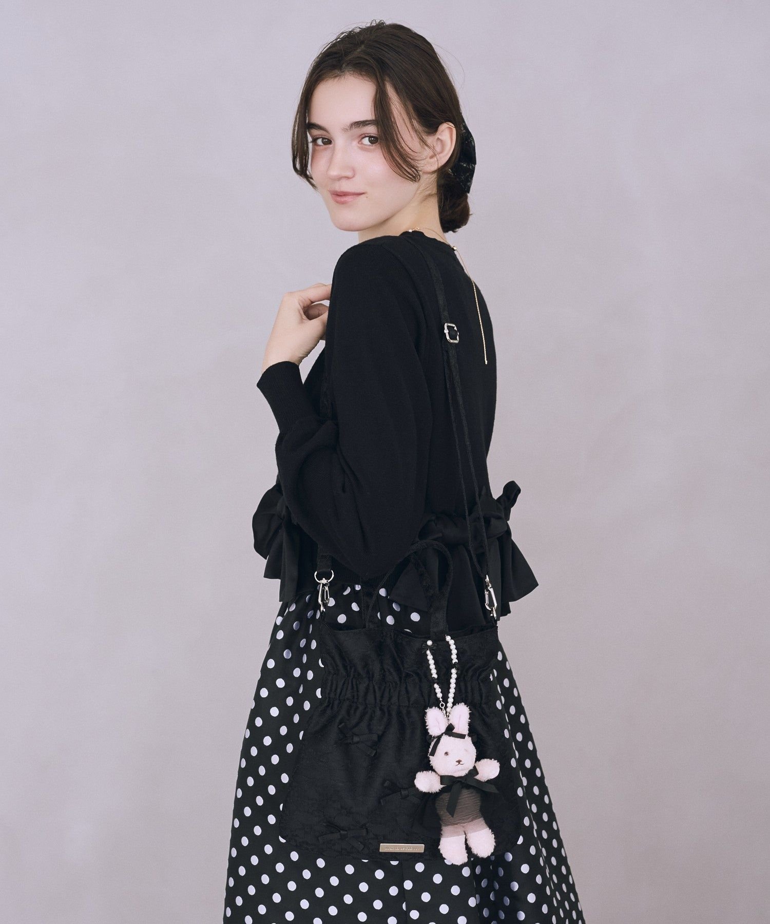 Maison de FLEUR リボンマニアラビットチャーム メゾン ド フルール アクセサリー・腕時計 その他のアクセサリー・腕時計 ピンク