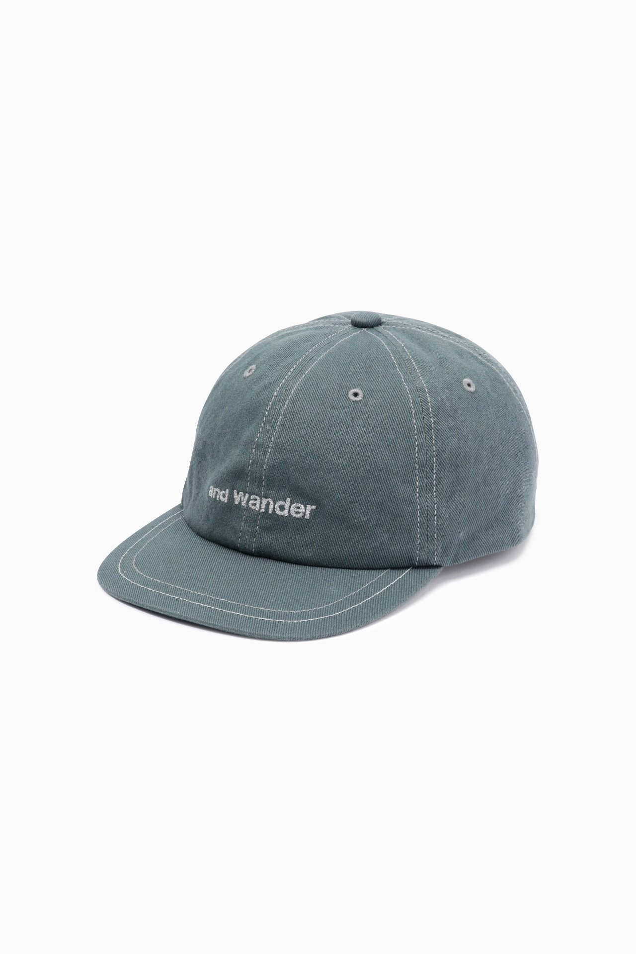 and wander cotton twill cap アンドワンダー 帽子 その他の帽子 グリーン ベージュ【送料無料】