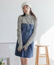 【SALE/53%OFF】LOWRYS FARM CONEベアチュニック ローリーズファーム トップス ベスト・ジレ ブルー