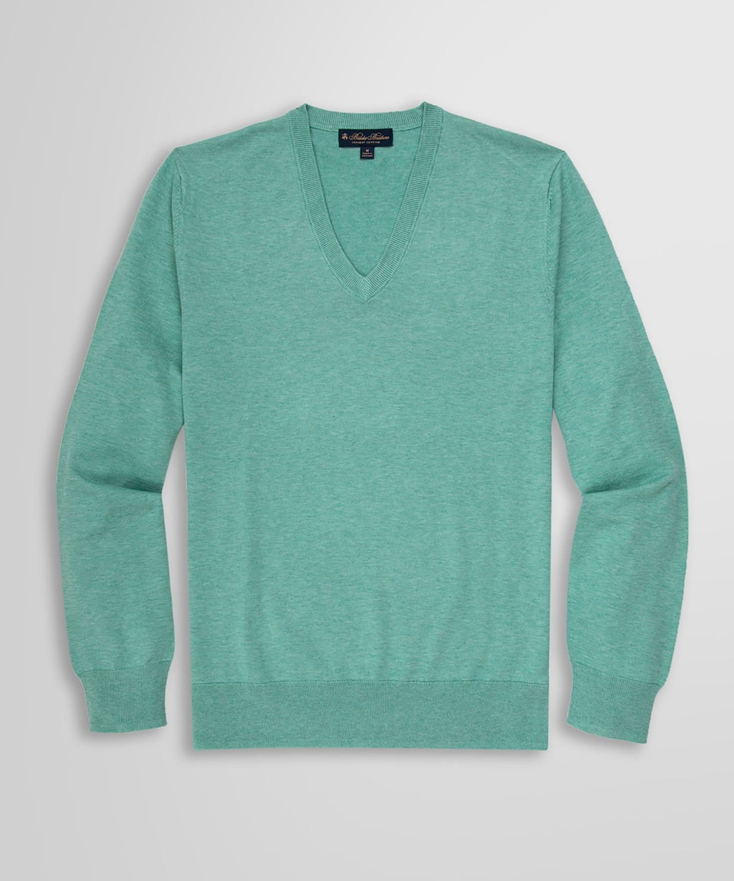 【SALE/30%OFF】BROOKS BROTHERS スーピマコットン Vネック セーター ブルックス ブラザーズ トップス ニット グリーン【送料無料】