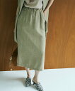 【SALE/50%OFF】marjour KASURI TWEED NARROW SKIRT マージュール スカート ミディアムスカート ブラック グリーン【送料無料】(4)