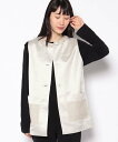 【SALE／49%OFF】Leilian 異素材ベスト【