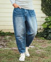 CAMBIO mp12977-Authentic Balloon Denim Pants デニムパンツ カンビオ パンツ その他のパンツ ネイビー ブラック【送料無料】