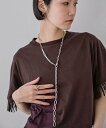 【SALE/40%OFF】JEANASIS Yラインロングチェーンネックレス ジーナシス アクセサリー・腕時計 ネックレス シルバー ゴールド