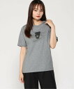 Girly Doll girlydoll/フロントプリントイラストTシャツ ドゥーラ ドゥーラ トップス カットソー・Tシャツ グレー