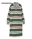 CONVERSE TOKYO WOMEN 【kotohayokozawa】MULTI BORDER RUGGER DRESS コンバーストウキョウ ワンピース・...
