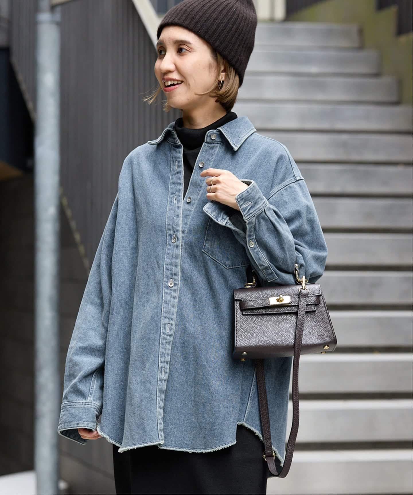 FRAMeWORK ≪追加≫denimシャツ フレームワーク トップス シャツ・ブラウス ブルー ホワイト【送料無料】