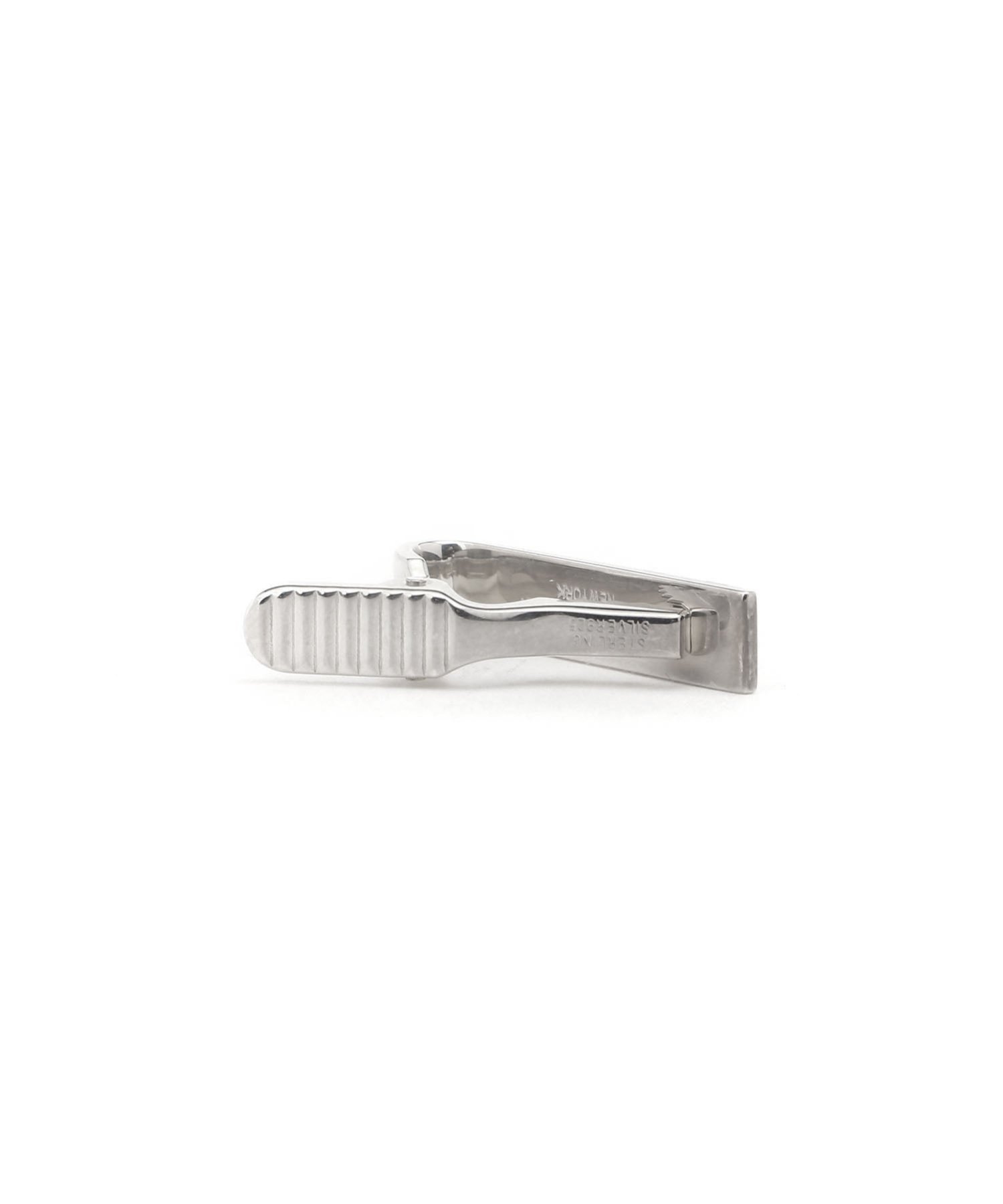 THOM BROWNE CLASSIC VERTICAL SHORT TIE BAR W/ RWB トムブラウン スーツ・フォーマル スーツ系小物 シルバー【送料無料】
