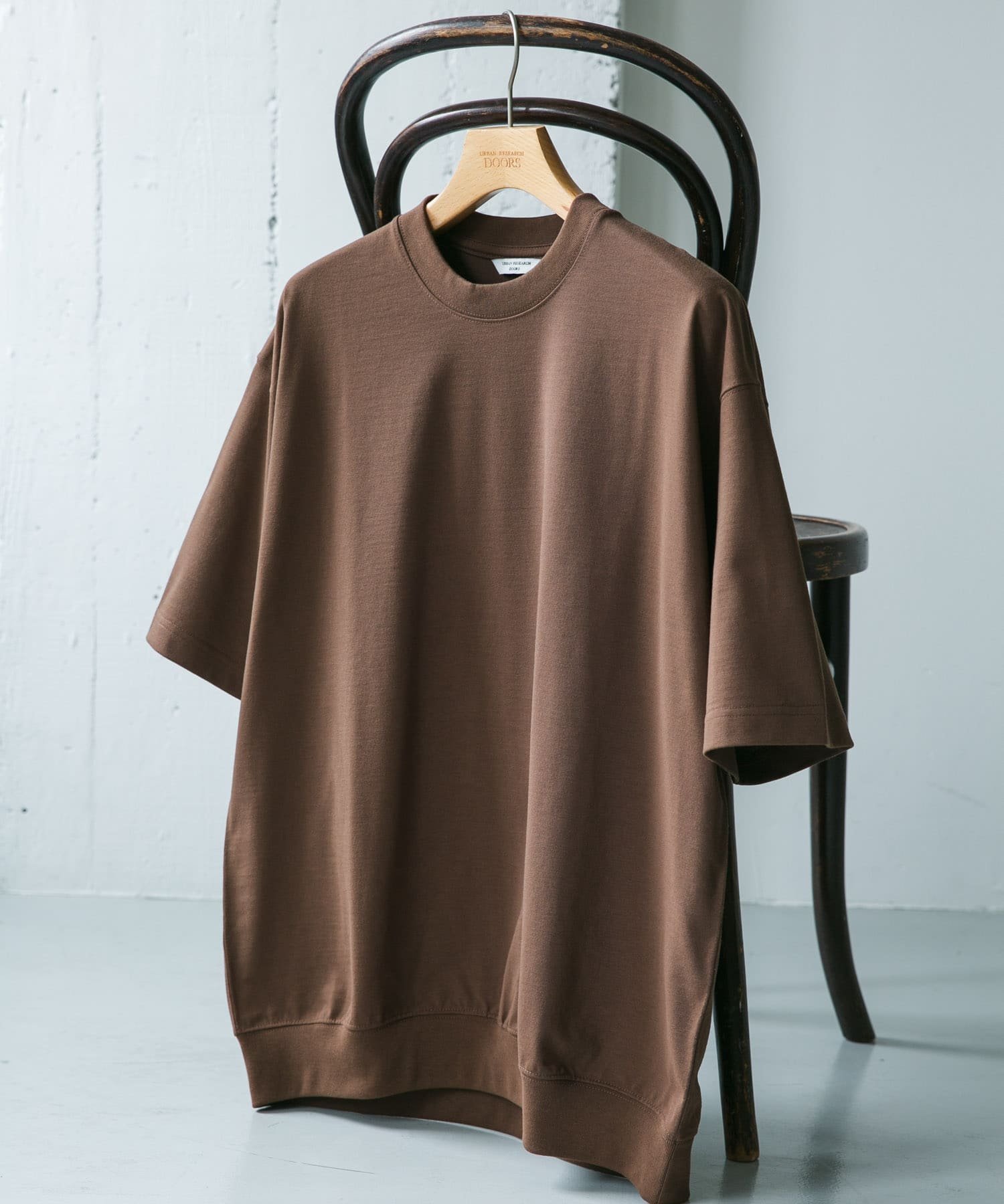 【SALE／30%OFF】URBAN RESEARCH DOORS 『吸水速乾/防シワ/抗ピリング/UVカット/イージーケア』DRYMIX クルーネック ショートスリーブ スウェットTシャツ アーバンリサーチドアーズ トップス カットソー・Tシャツ ブラウン グレー ネイビー【送料無料】