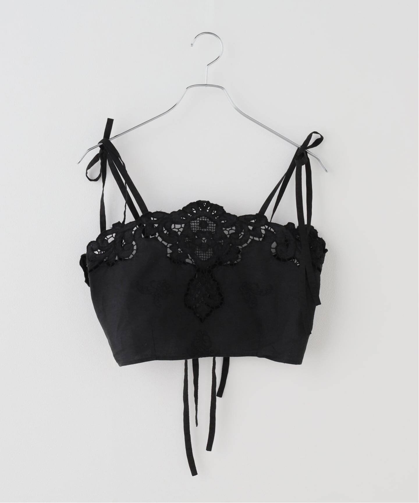 IENA Heriter/エリテ cutwork bustier シャツ H0-00-3085 イエナ トップス シャツ・ブラウス ブラック ホワイト