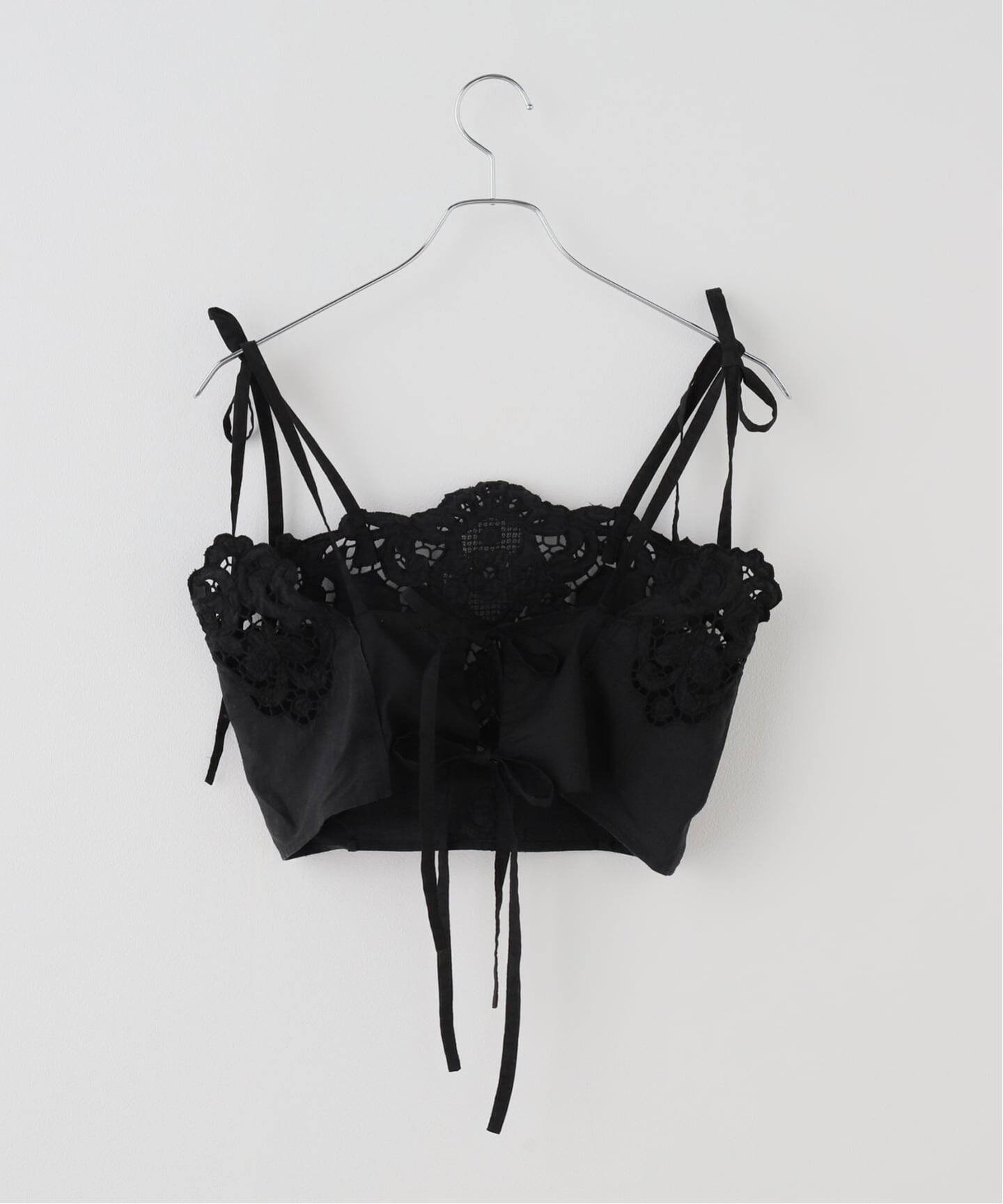 IENA Heriter/エリテ cutwork bustier シャツ H0-00-3085 イエナ トップス シャツ・ブラウス ブラック ホワイト