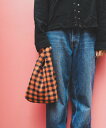 【SALE/30%OFF】bPr BEAMS 【3/20新規値下げ】リバーシブル チェック ショッパー S ビームス メン 財布・ポーチ・ケース ポーチ オレン...