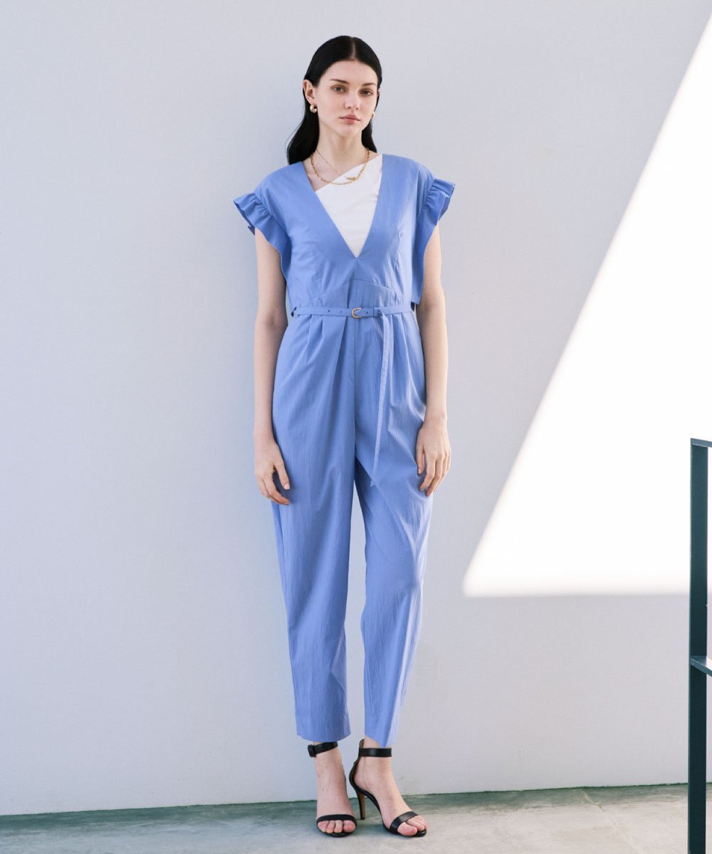 【SALE／50%OFF】PINKY&DIANNE ストレッチタフタコンビネゾン ピンキー アンド ダイアン ワンピース・ドレス ワンピース ブラック ブルー【送料無料】