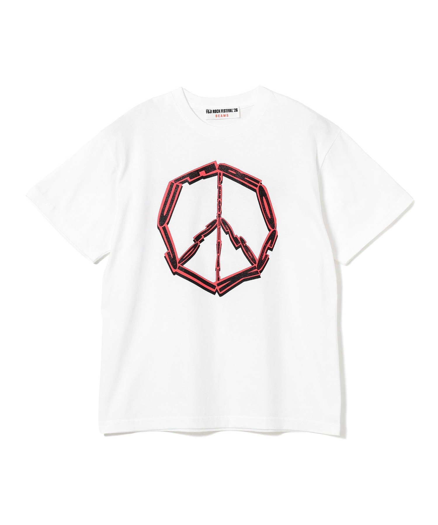 ＜MEN＞FUJI ROCK FESTIVAL'26 / EISUKE HOSHI / P2A6E TEE ビームスT トップス カットソー・Tシャツ ホワイト