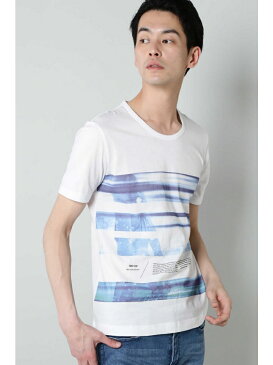 【SALE/50%OFF】TORNADO MART BLUE TORNADO∴フォトボーダープリントTee トルネードマート カットソー Tシャツ ピンク ブルー オレンジ