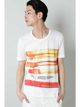 【SALE/50%OFF】TORNADO MART BLUE TORNADO∴フォトボーダープリントTee トルネードマート カットソー Tシャツ ピンク ブルー オレンジ
