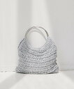 【SALE/23%OFF】Andemiu メタリックヤーンバッグ アンデミュウ バッグ ハンドバッグ ブラック シルバー【送料無料】