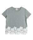 【SALE/74%OFF】子供服 Bee レース裾トップス 花柄 シンプル カジュアル 子供服 キッズ 女の子 Bee カンコクコドモフク ビー トップス その...