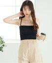 Lingerie by GeeRA カップ付ショート丈チューブキャミ ユナウ インナー・ルームウェア その他のインナー・ルームウェア ブラック ホワイト