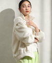 【SALE/60%OFF】Green Parks 2WAY ジャガードブルゾン グリーンパークス ジャケット・アウター その他のジャケット・アウター ホワイト ...
