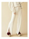 【SALE/49%OFF】dazzlin フラワーパターンラメリブワイドパンツ ダズリン パンツ/ジーンズ ワイド/バギーパンツ ホワイト ブラック レッド ブラウン ベージュ