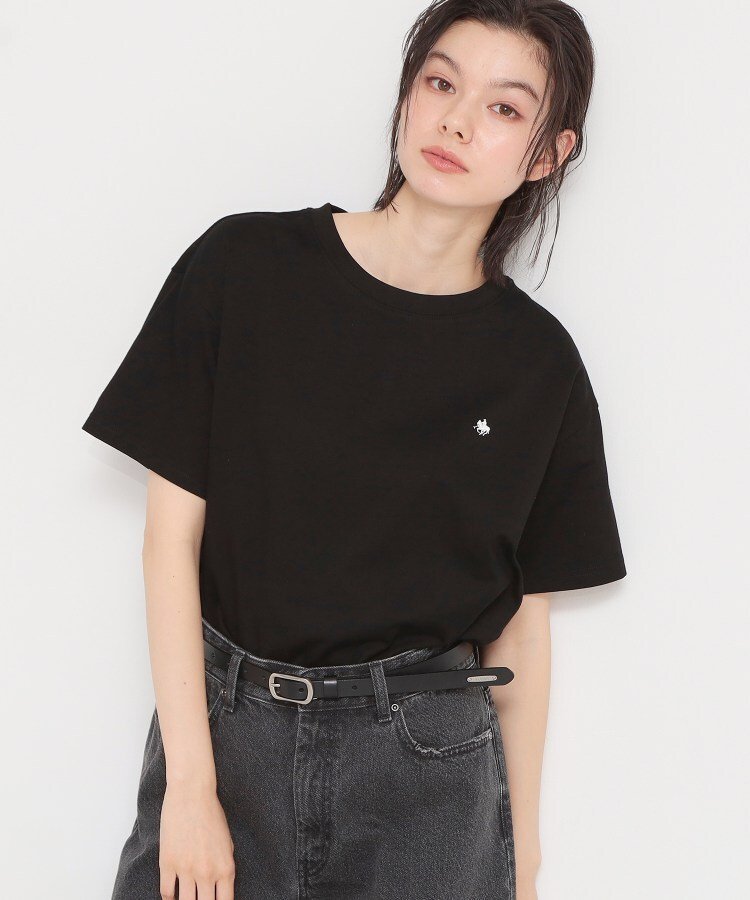 THE SHOP TK 【POLO BCS 別注】ワンポイント刺繍T ザ ショップ ティーケー トップス カットソー・Tシャツ ホワイト ブラック ピンク