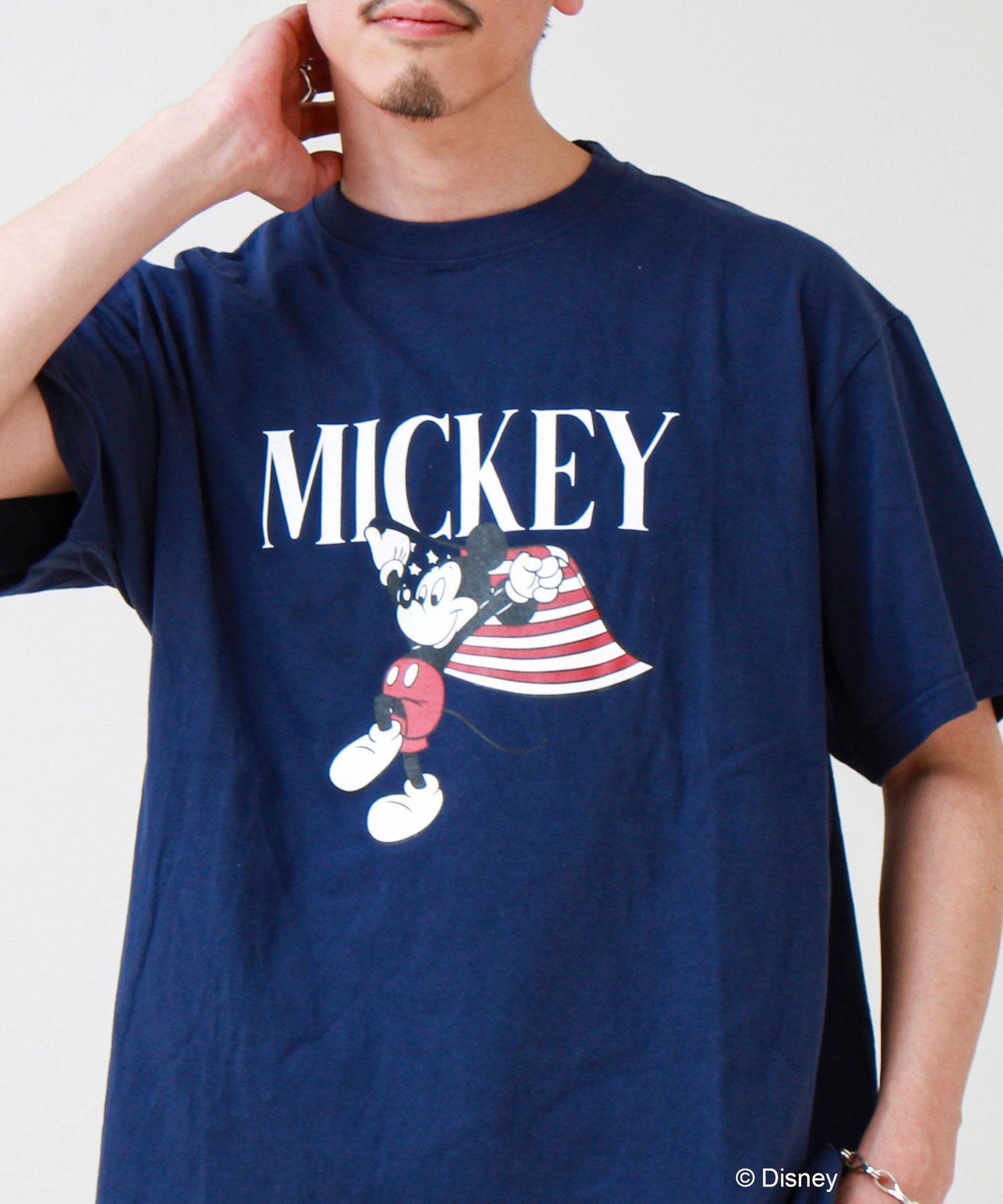 【GOOD ROCK SPEED】MICKEY / ミッキーマウス / プリントTシャツ フレディ アンド グロスター トップス カットソー・Tシャツ ホワイト ネイビー ブラウン