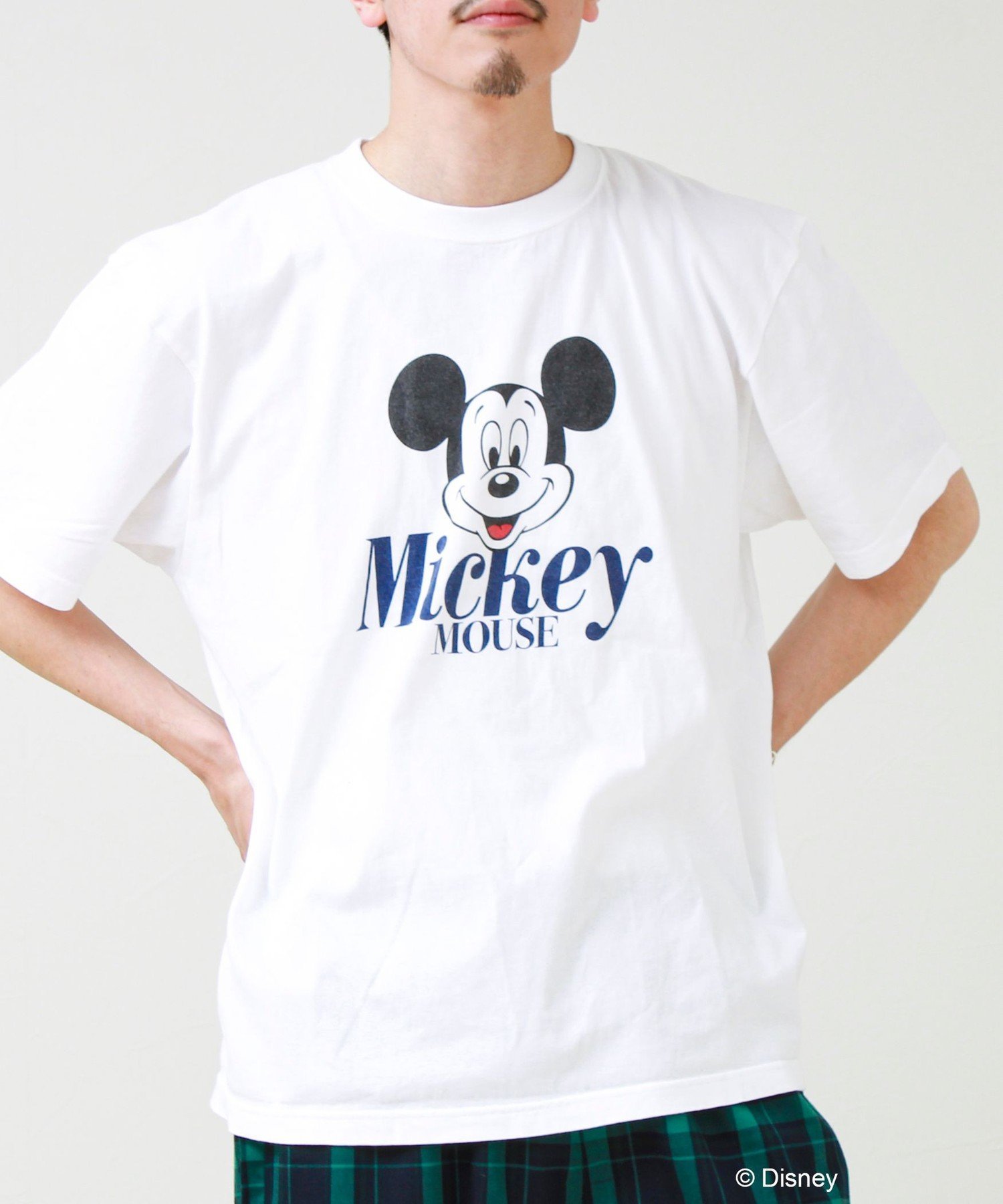 【GOOD ROCK SPEED】MICKEY / ミッキーマウス / プリントTシャツ フレディ アンド グロスター トップス カットソー・Tシャツ ホワイト ネイビー ブラウン