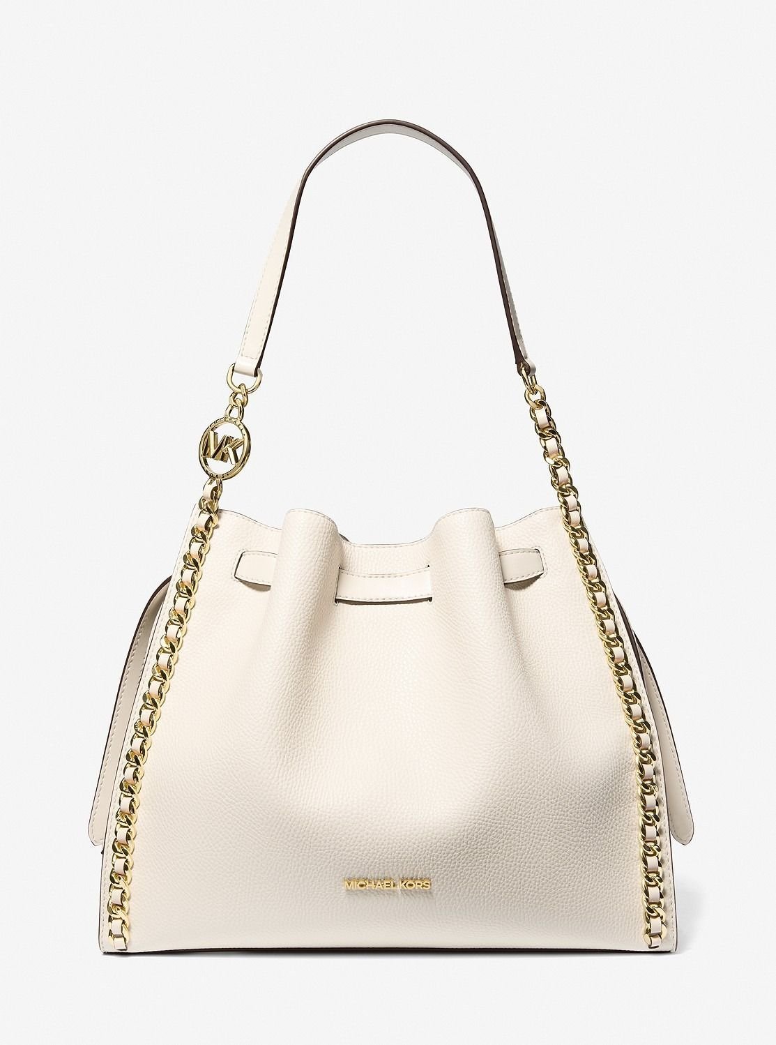 【SALE／70%OFF】MICHAEL KORS MINA チェーン ショルダーバッグ ラージ マイケルコース マイケル・コース バッグ ショルダーバッグ ベージュ【送料無料】