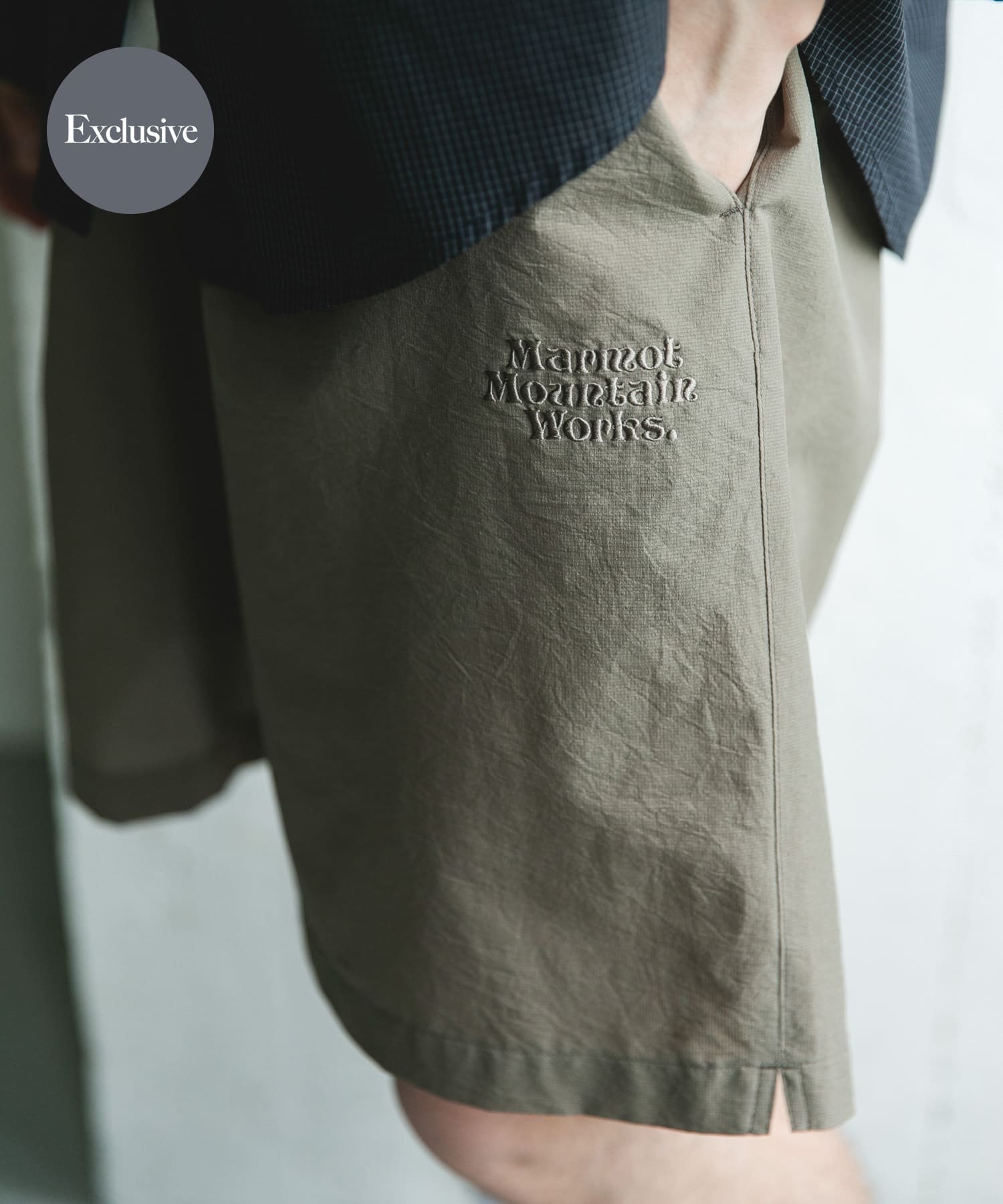 URBAN RESEARCH DOORS 『別注』Marmot×DOORS DOT AIR SHORTS アーバンリサーチドアーズ パンツ その他のパンツ ブラック ブルー カーキグリーン