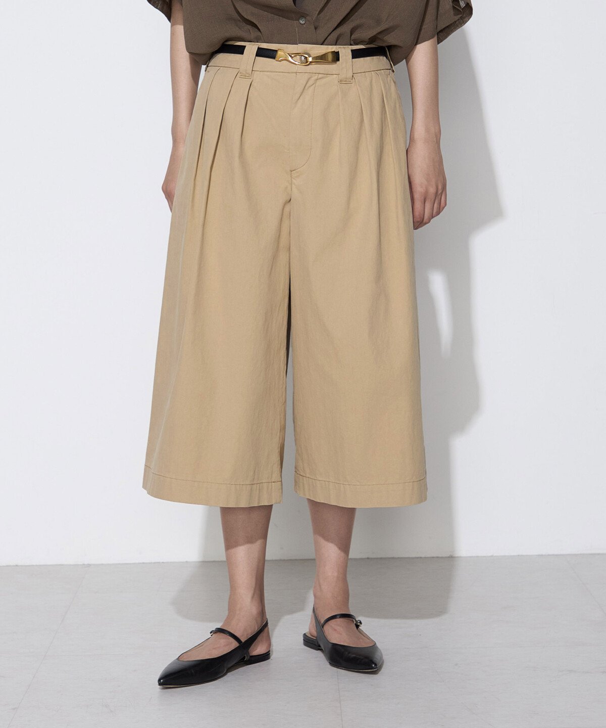 コットンナイロン キュロットパンツ コムサ パンツ その他のパンツ ベージュ
